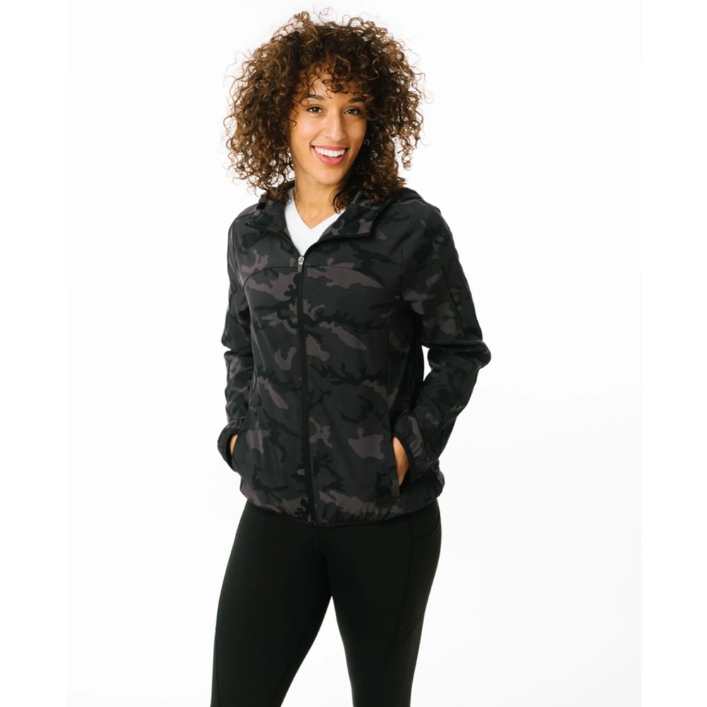 Forest Camo Zipper Hoodie Jacket
